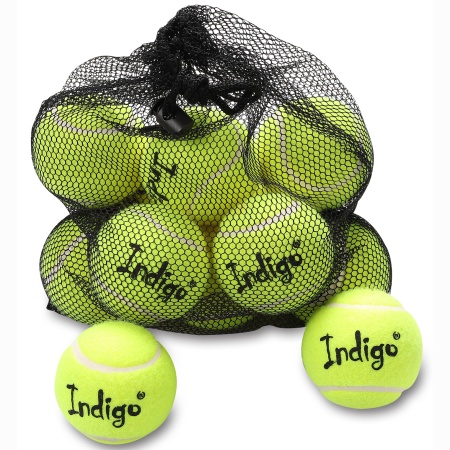 Купить Мяч для большого тенниса Indigo (12 шт в сетке) начальный уровень в Невьянске 