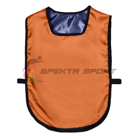 Купить Манишка футбольная двусторонняя универсальная Spektr Sport оранжево-синяя в Невьянске 
